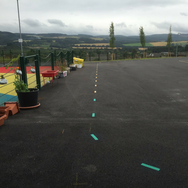 Walk a mile dashed line