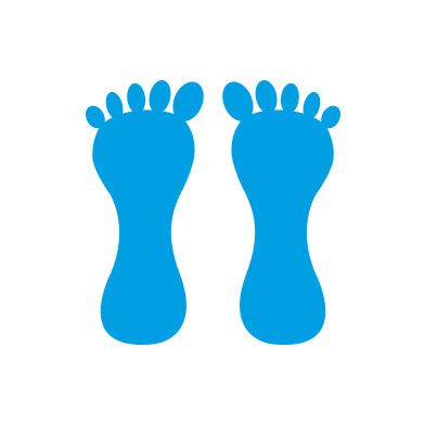 Footprints (pair)