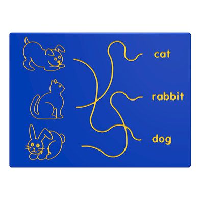 Dog, Cat & Rabbit Trace Play Panel