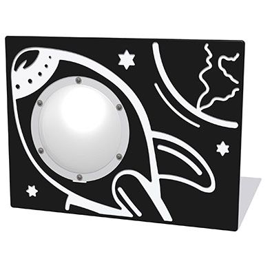 Space Rocket Play Panel Clear Dome