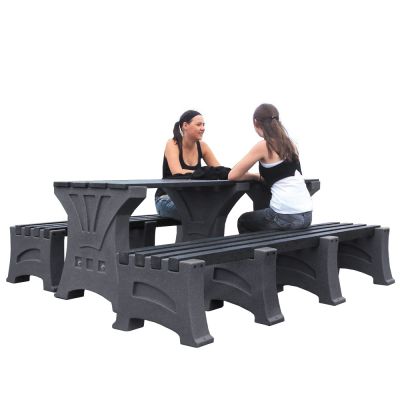 Table and 2 x Four Person Bench