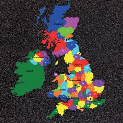 UK Map with Counties