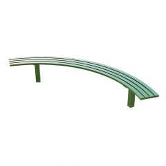 Curved Park Bench