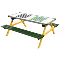 Steel Picnic Bench with Games Top Table
