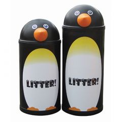 Large Penguin Litter Bin