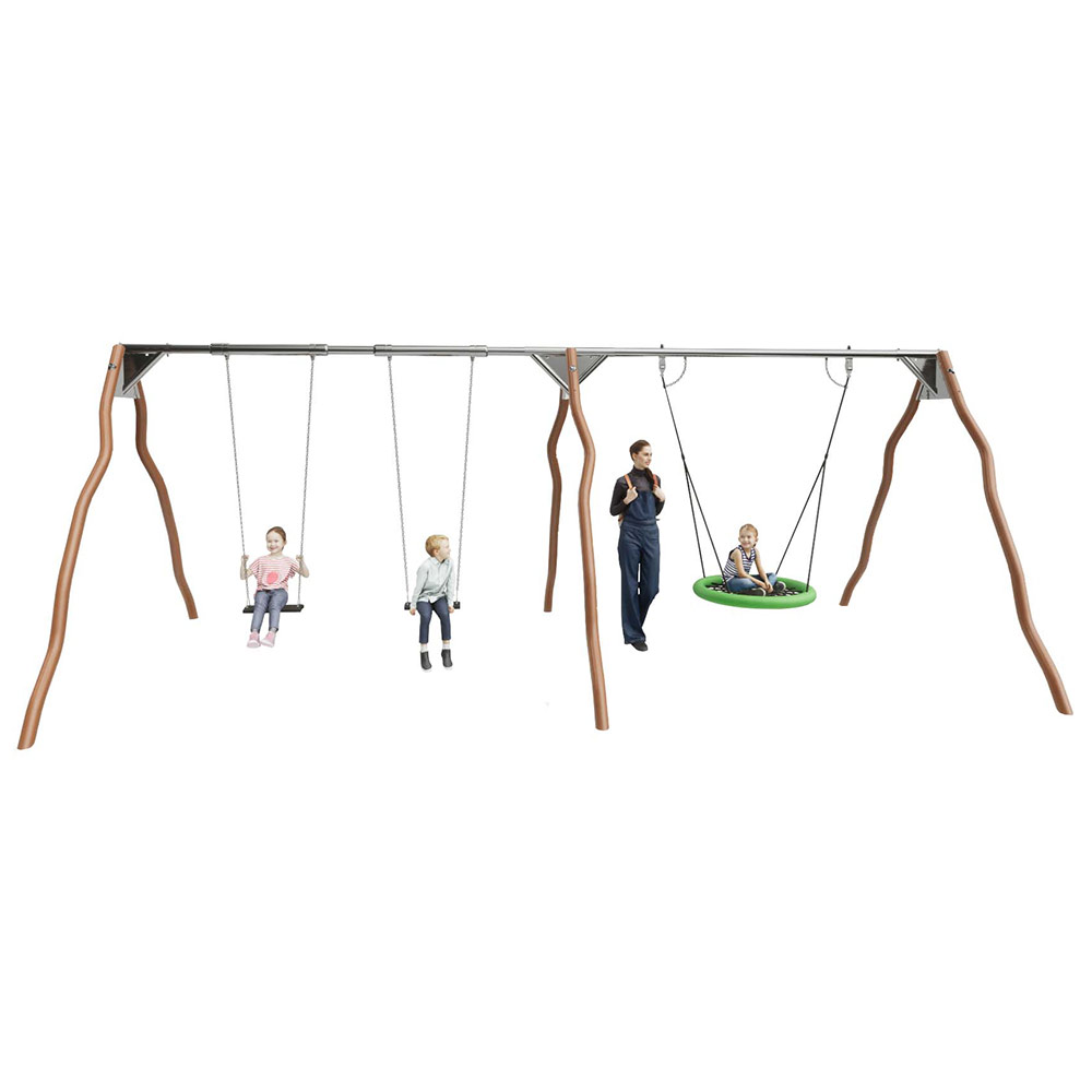 Madera Combination swing 2x flat seat anti-wrap and 1x birds nest Madera Combination swing 2x flat seat anti-wrap and 1x birds nest