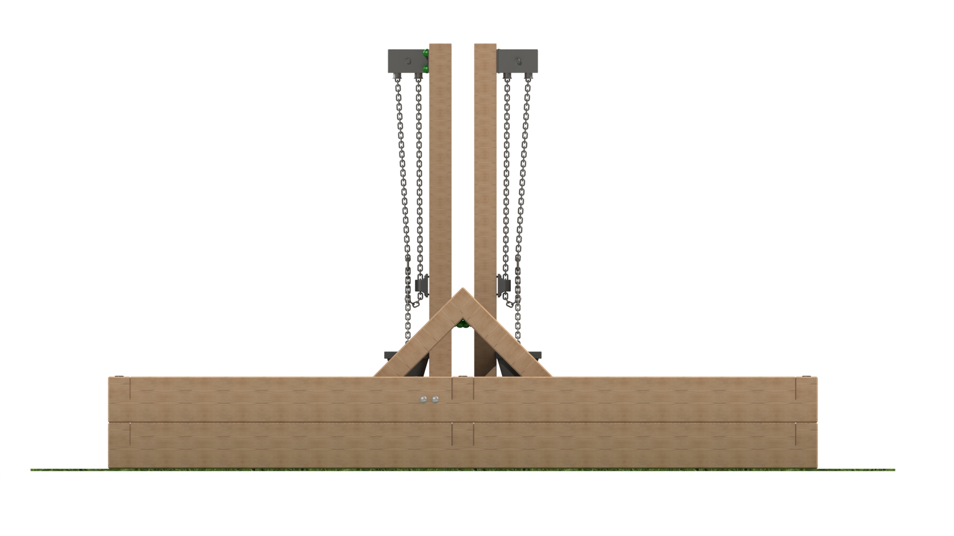Sandpit with Sand Cranes and Chute Sandpit with Sand Cranes and Chute