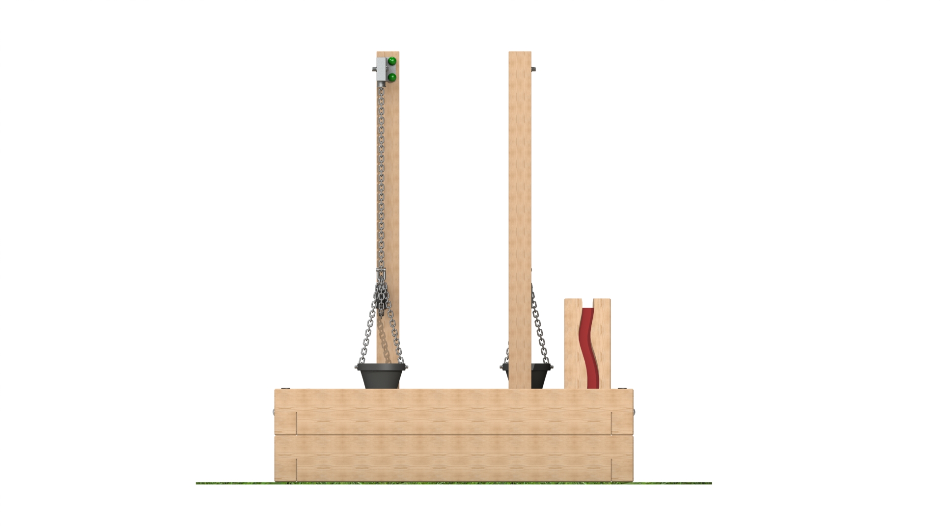 Sandpit with Sand Cranes and Chute Sandpit with Sand Cranes and Chute