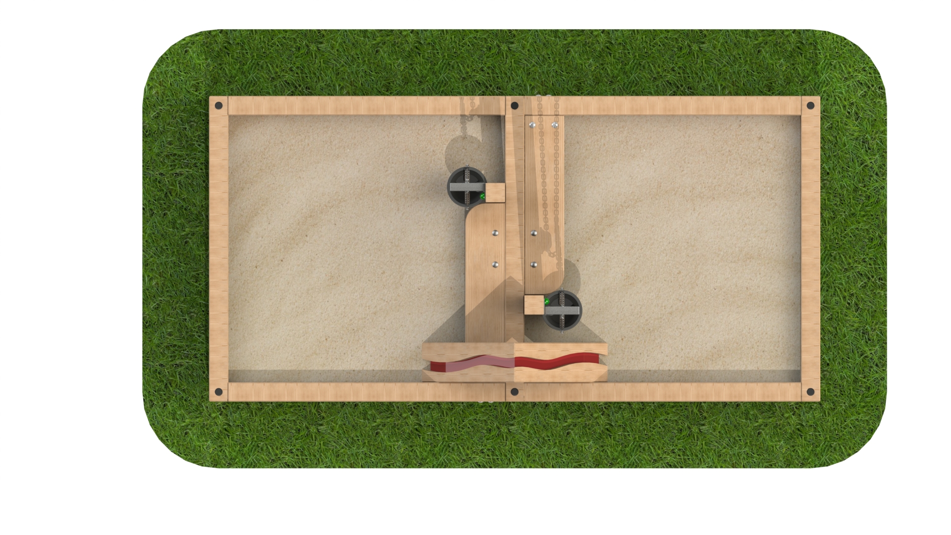 Sandpit with Sand Cranes and Chute Sandpit with Sand Cranes and Chute