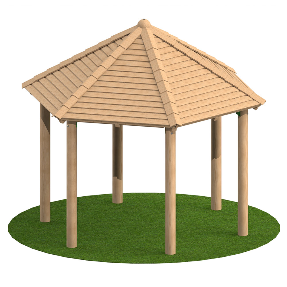 3m Hexagonal Timber Shelter 3m Hexagonal Timber Shelter