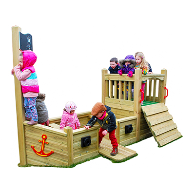 Mini Timber Pirate Ship With Deck Mini Timber Pirate Ship With Deck